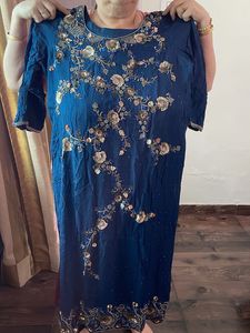 Embellished Blue Kurta