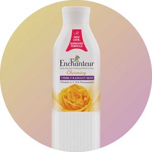 Enchanteur Charming Body Lotion + Pearl Chain