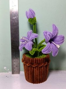 Handmade Pipe Cleaner Flower Pot