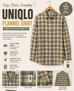 UNIQLO Flannel Shirt(M SIZE)