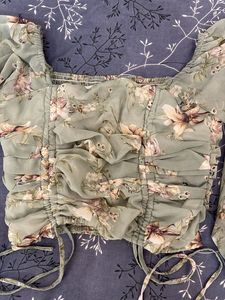 Floral Print Crop Top