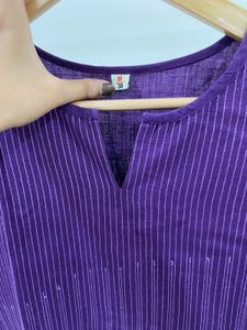Daily officewear purple kurti #Diwali