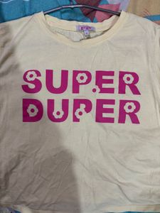 GINGER Yellow Printed T-Shirt