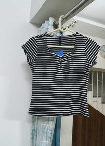 Striped Fitted Top