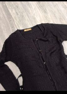 Stylish Black Cardigan