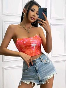 shein multi print corset
