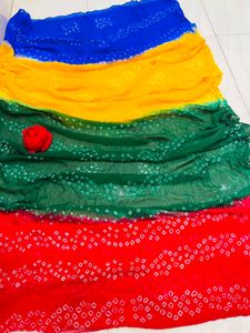 Vibrant Bandhani Saree