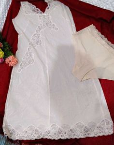 Vintage Lace Nightgown & Panty Set