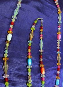 Y2k style Colorful Beaded Necklace cum bracelet