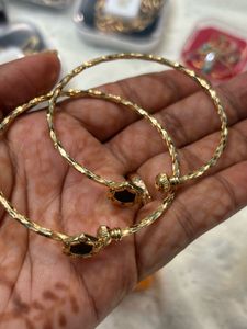 Elegant Gold Tone Bangles