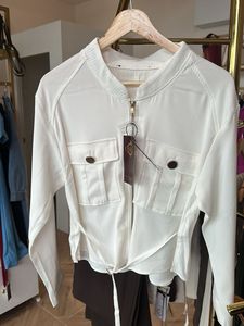 Stylish White Bomber Jacket