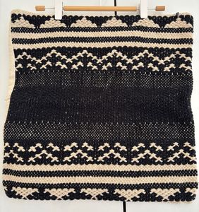 Boho woven cushion cover