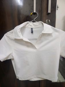 White Collar Top