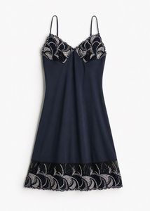 Lace Trimmed Silk Nightgown