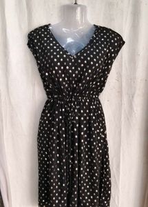 Chic Black Polka Dot Dress
