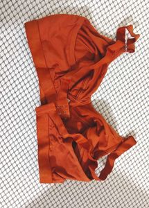 Comfortable Orange Bra
