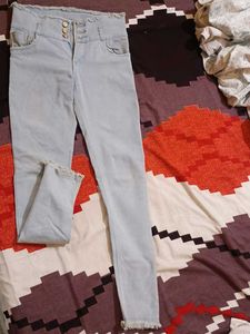 off on women Light Wash High Waisted Jeans