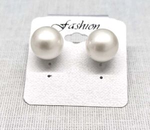 Cute Bow Pendant &amp; Big Pearl Earring Set