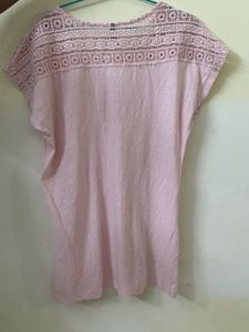 Light Pink Lace Detail Tunic