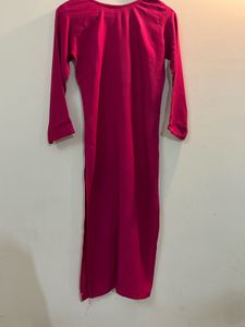 Embroidered Pink Kurta