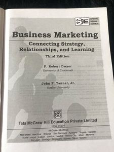 MBA book in pristine condition~Business Marketing