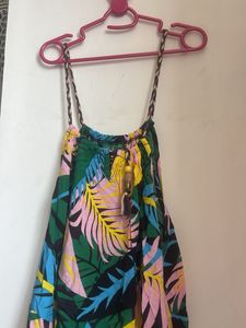 Tropical Print Dress