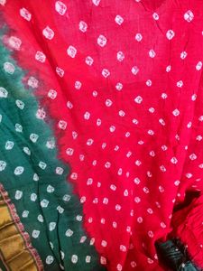 ❤🔥New Red Bandhani Saree