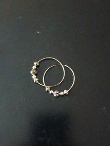 Stylish Hoop Earrings with Beads