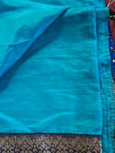 Today Offer! Sky Blue New Look Saree