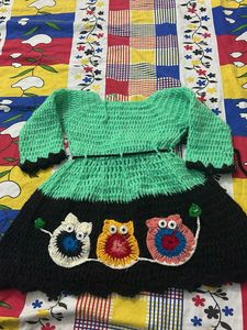 Handmade Crochet Owl Dress