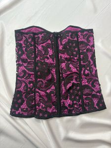 Purple Lace Corset Top