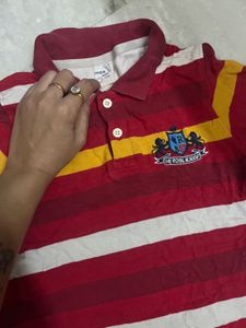 Striped Polo T-Shirt