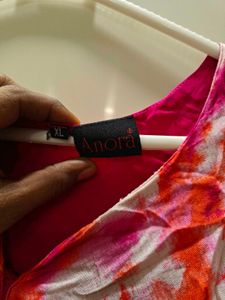 tie dye ankle length kurti legging set