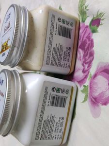 COMBO OFFER Jeva Cream &amp; Gold Scrub Set