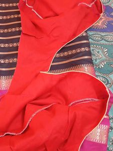 Beautiful black saree with Pink Golden Border