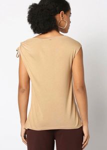 Chic Ruched Sleeve Top for women