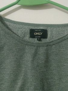 Grey ONLY Long Sleeve Top for winter