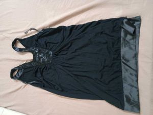 Black Embellished Sleeveless Top