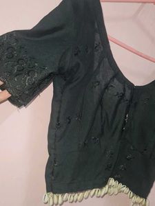 Designer Black Ethnic Blouse 🖤