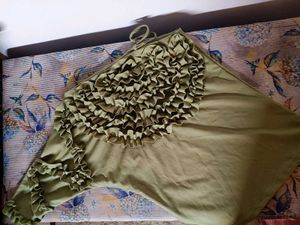 Green top with Ruffles