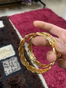imitation jewellery Elegant Gold Plated Bangles