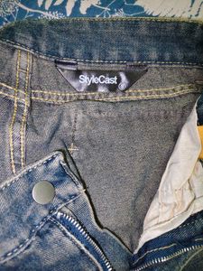 Trendy Distressed Wide Leg Jeans