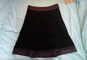 Elegant Velvet Skirt
