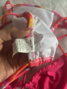 Y2K candy pink and plaid Bikini combo 🍭