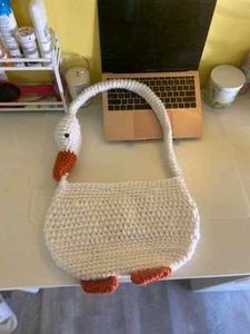 Handmade Crochet Goose Bag