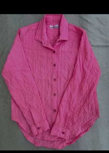 Pink Textured Shirt