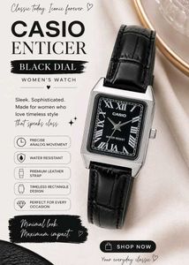Casio Enticer Women's Black Dial Watch