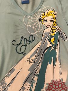 Girls Elsa Frozen Long T-shirt