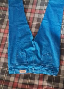 Vibrant Blue Denim Jeans