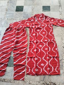 Rayon Material Small Size Kurta Set
